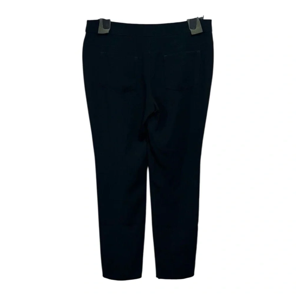 NWOT CHANEL Black Straight Leg Uniform Pants Sz 44